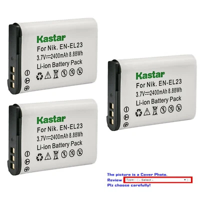 Batería de repuesto Kastar para Nikon EN-EL23 MH-67 y Nikon Coolpix P610 Foto 1 de 3