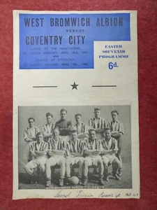WBA v COVENTRY | 1948/1949 | DIV. 1 | 18 & 19 APR 1949 | PIRATE | UK FREEPOST - Picture 1 of 3