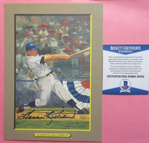 Harmon Killebrew Signed Perez Steele G.M. - Beckett BAS - Picture 1 of 1