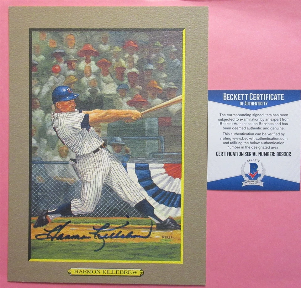 Harmon Killebrew Signed Perez Steele G.M. - Beckett BAS - Image 1 of 1