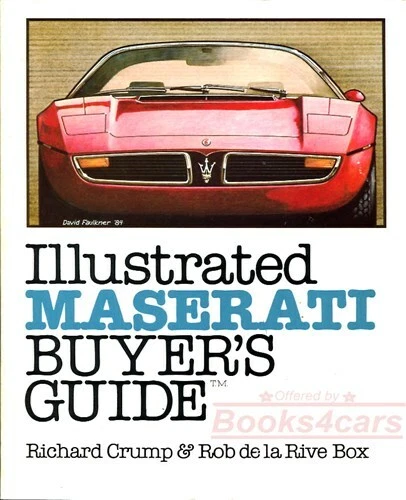 Maserati Libro Compradores Guía Crump Caja Illustrated Bora Ghibli Merak Indy - Imagen 1 de 1