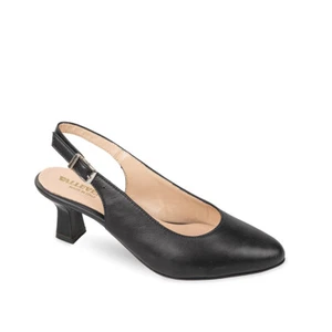 Chanel Valleverde 12171 elegante pelle nera tacco 6,5 cm Made in Italy SCONTO - Imagen 1 de 1