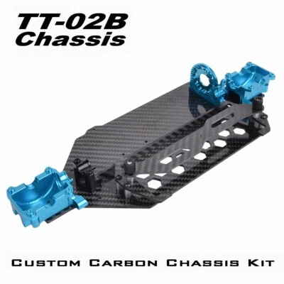 Carbon Chassis Frame Kit Für Tamiya TT02B TT-02BR TT-02B MS 1/10 Buggy - Bild 1 von 4