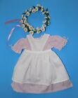 Kirsten American Girl Doll Birthday Outfit - Pink Dress, Pinafore, Daisy Wreath