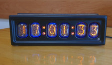 Nixie Clock IN-12 with Tubes, Case and adapter