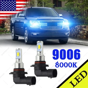 For Suburban 2000-06 Tahoe 2001-2006 9006 White LED High Beam Light Bulbs - Foto 1 di 12