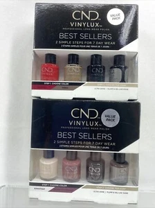 (2) CND VINYLUX Professional Long Wear Polish BEST SELLERS Mini COLLECTION - Picture 1 of 4