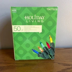 Holiday Living 50ct. Mini Lights Solar Powered Multicolor #0477628 NOS - Picture 1 of 6