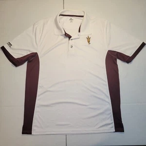 Arizona State Sun Devils Polo Maroon Knights Apparel Embroidered Mens L ASU - Picture 1 of 7