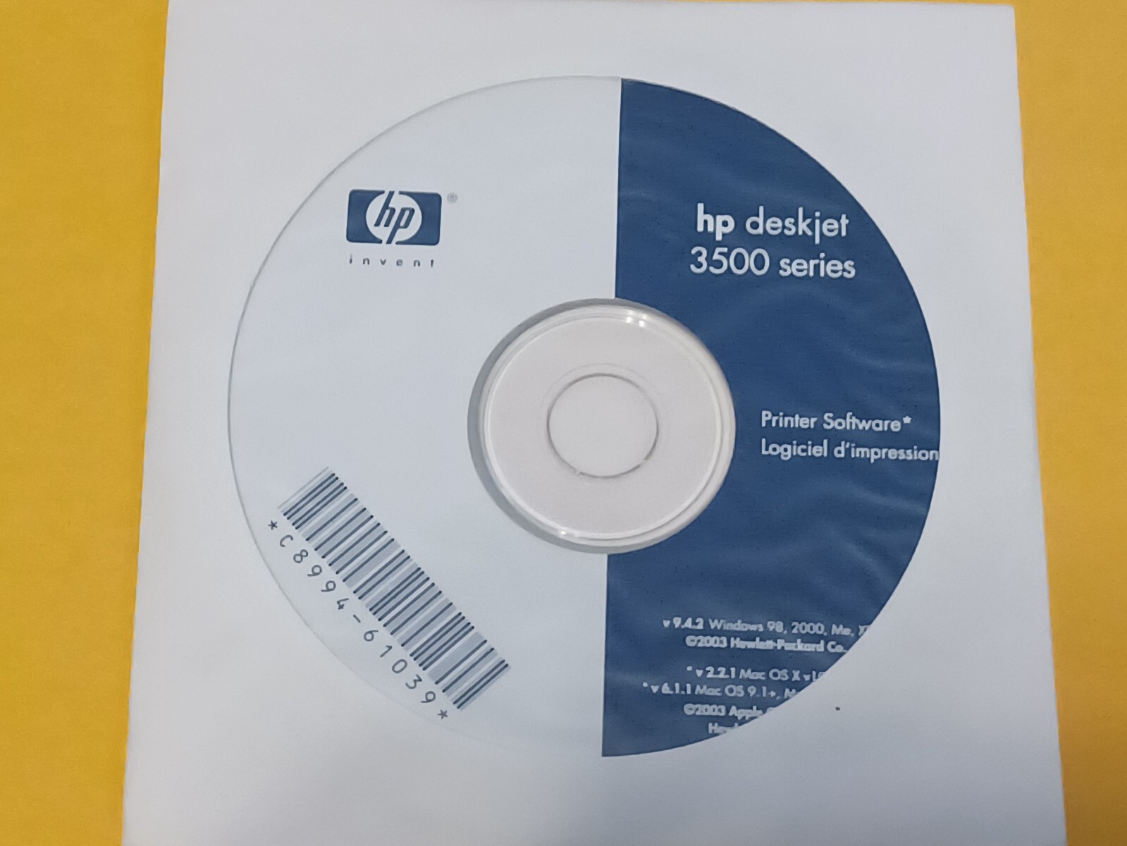 HP Deskjet 3500 CD Software Driver PC 