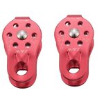 2 pcs Rock Pulley Rope Tree Climbing Climber arborist Fixed pulley Red K6Z33433
