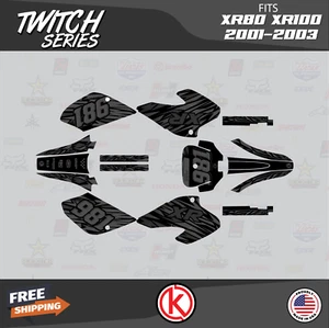 Graphics Kit for HONDA XR80 XR100 (2001-2003) Twitch Series - Smoke - Picture 1 of 6