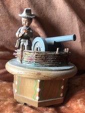 Carillon vintage Anri Thorens in Legno intagliato e dipinto a mano - Sud Tirolo