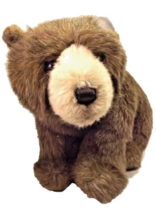 Vintage Avanti Wallace Berrie Realistic Brown Bear 1982 Stuffed Animal 21" - Picture 1 of 12