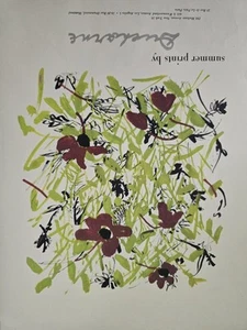 Impresiones de verano de 1948 por Ducharne arte gráfico floral anuncio impreso vintage - Imagen 1 de 1