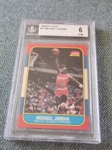 Michael Jordan 1986-87 Fleer #57 - Rookie Karte  (BGS-6) - Bild 1 von 14