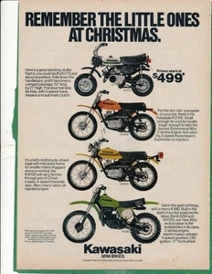 Zeitschriftenanzeige - 1978 - Kawasaki Motorcycles - 4 abgebildete Modelle - Bild 1 von 1