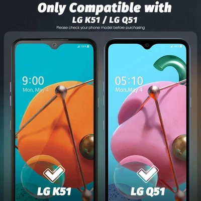 Pack de 3 Protector de pantalla de vidrio templado para LG K51 Anti-rasguño Foto 1 de 4