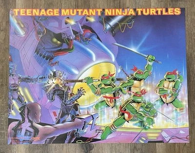 Teenage Mutant Ninja Turtles Vintage Poster 22"x38" Original NES Art NEW TMNT - Image 1 of 4