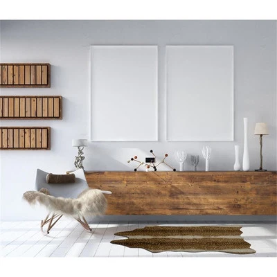 Linon Faux Hide Polyester Mini Antelope Accent Rug in Beige and White - Image 1 of 4