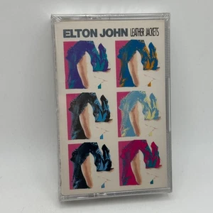 Elton John Leather Jackets 1986 Cassette Tape Geffen Records SEALED NOS - Picture 1 of 4