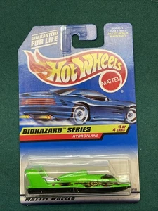 1998 Hot Wheels #717 Biohazard Serie 1/4 HYDROPLANE Verde/Nero. - Foto 1 di 5