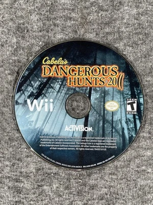 Cabela's Dangerous Hunts 2011 Nintendo Wii Video Game Disc Only Activision USA - Image 1 of 3