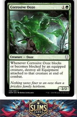 Magic the Gathering MTG Dominaria Corrosive Ooze #158 Buy 2 Get 1 - Image 1 of 2