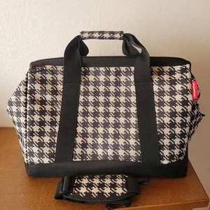 Reisenthel Tasche Reisetasche L Tragegurt Allrounder schwarz weiß Hahnentritt - Bild 1 von 9