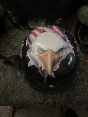 Dot Motorcycle Helmet Worn Handful Of  Times Good Condition - Image 1 of 4