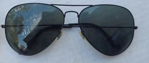 Ray Ban Large Black Aviator Designer Frams Only Some Damage Model 62014 - Bild 1 von 4