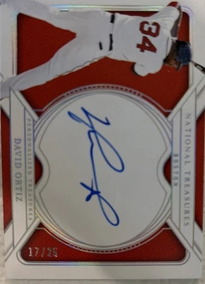Tesoros Nacionales Panini 2025 David Ortiz Tesoros Personalizados Automático/25 Foto 1 de 4