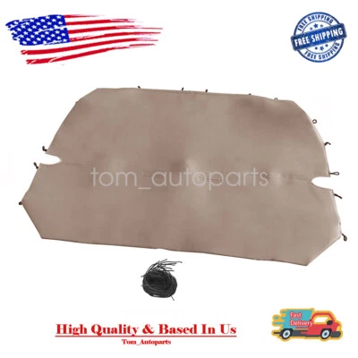 For Chevy Dodge Ford Universal PU Leather Full Size Bench Truck Seat Cover Beige Foto 1 de 4