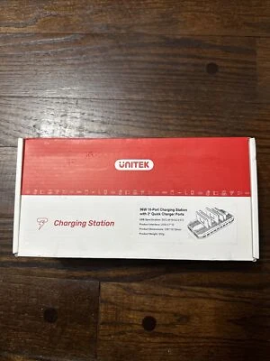 Unitek Multi Charging Station, 10-Port USB Charger for 96 W +10 Port, White - Image 1 of 3