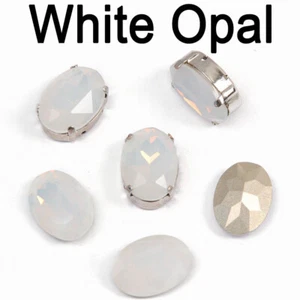 Colorful Oval Glass Rhinestone Crystal Strass Zircon Artificial Gemstone Jewelry - Picture 1 of 38