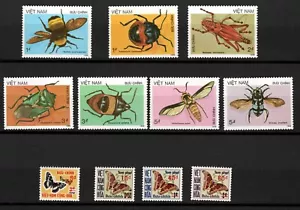 VIETNAM INSECTS BUTTERFLIES COMPLETE MNH SETS - Picture 1 of 1
