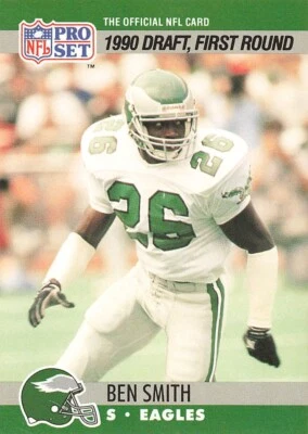 1990 Pro Set Football #690 Ben Smith RC - Image 1 of 2