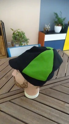 NO MAILLOT CYCLISME CYCLISTE CASQUETTE  LAINE REVERSIBLE ANNEES 70 - Photo 1/4