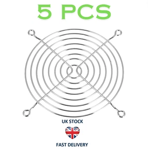 5 pièces ventilateur de refroidissement barbecue protège-doigts en métal 157 x 157 mm pour ventilateur boîtier 120 mm x 120 mm - Photo 1/3
