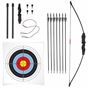 45" Recurve Bow And Arrow Set For Youth Teens Beginner Bows For Outdoor Sports 