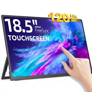 18.5" Touchcreen Portable Monitor 1920x1080 120Hz Gaming Display Computer Screen - Picture 1 of 12