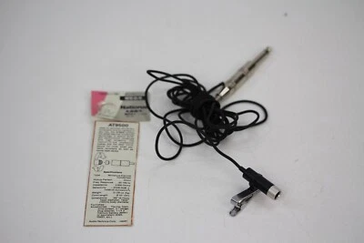 Two mics Audio Technica AT9500 clip mic & Realistic 33-1063 tie mic condenser - Image 1 of 4