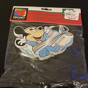 Kurt S Adler Disney Baby Mickey Mouse Holz Weihnachtsschmuck Vintage NOS - Bild 1 von 3