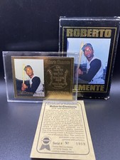 Roberto Clemente Pittsburgh Pirates Premier Mint 1995 22 Kt. Gold Foil Card