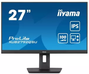 iiyama QHD IPS PC Monitor XUB2792QSU-B6 27" 100Hz HDMI DisplayPort USB - Picture 1 of 7