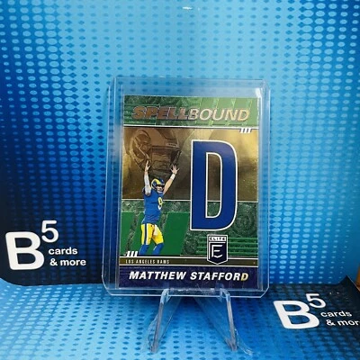 2022 Panini Donruss Elite - Spellbound Green Letter D #SB-MS8 Matthew Stafford - Image 1 of 2