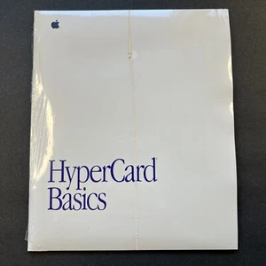 Apple Macintosh 1991 VINTAGE HyperCard Basics manuale e disco - v 2.1 690-5765-A - Foto 1 di 5