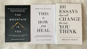 Brianna Wiest 3 book set : Mountain is you + 101 essay + this is how you heal PB - Imagen 1 de 4