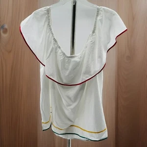 Lane Bryant Top Blouse Off The Shoulder White Lined NEW (READ) Size 26/28 Plus - Picture 1 of 9