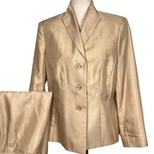 Jones Wear Falda Traje Mujer 12 Dorado Brillo Botón Fiesta Formal Boda Iglesia - Imagen 1 de 16